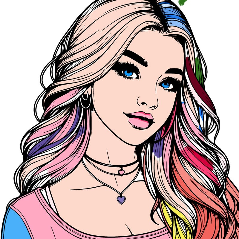 detailed realistic girl