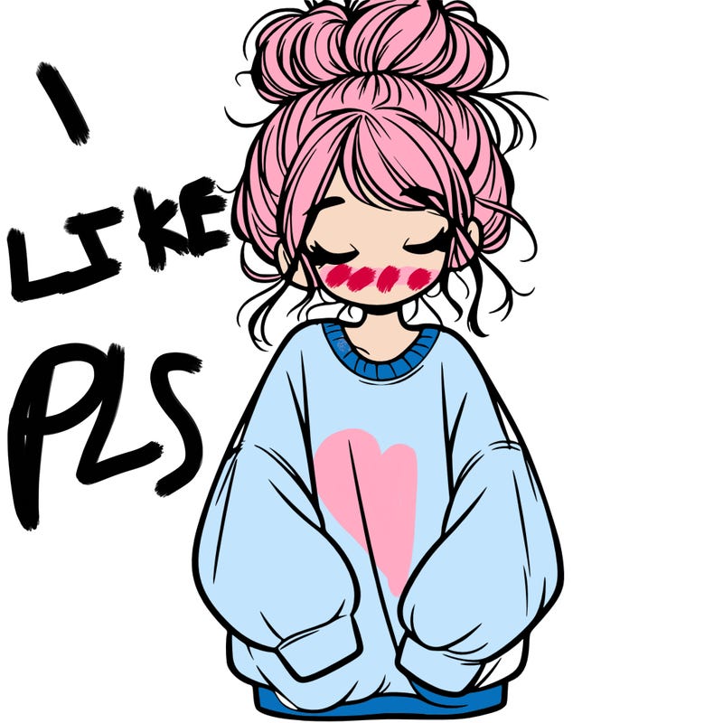 girl with baggy sweatshirt and messy bun