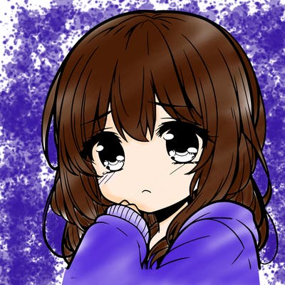 anime girl sad
