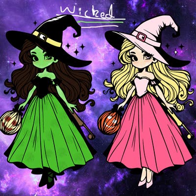 beautiful wicked witch. from wicked