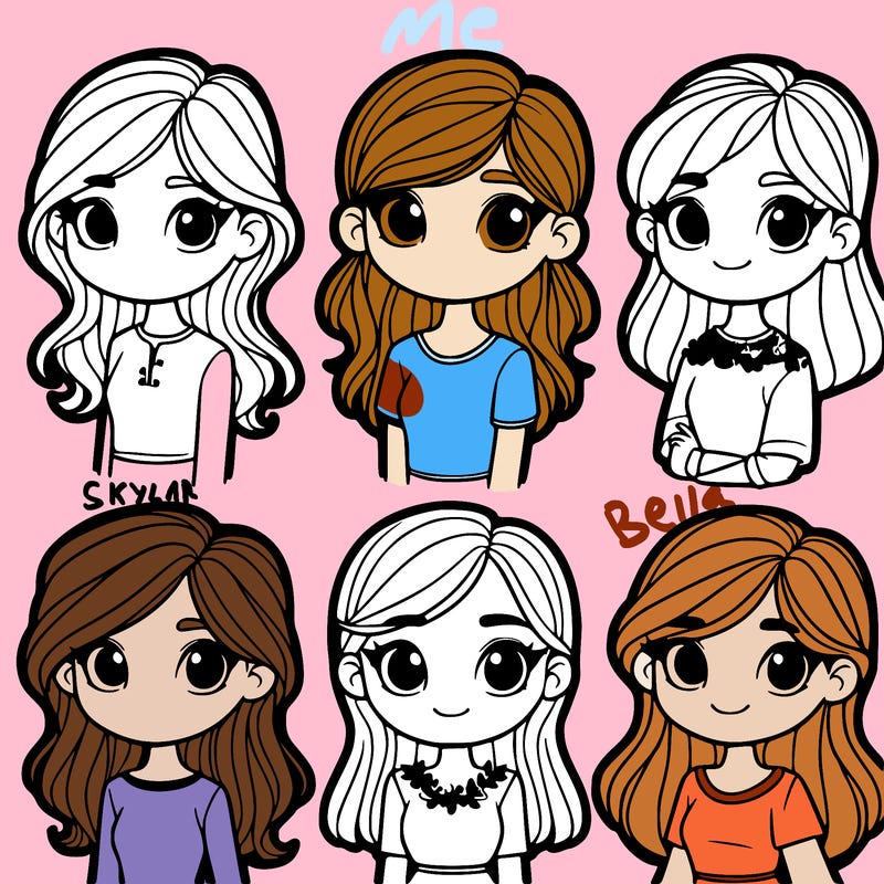 6 girls