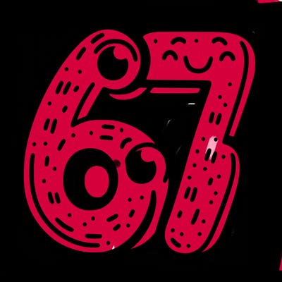 the number 67