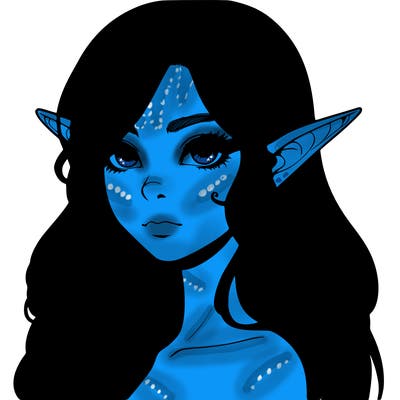 elf girl realistic dark fantasy
