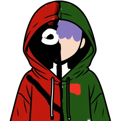 faceless girl in hoodie