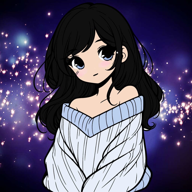 shy pretty girl wearing a sweater that is falling off one shoulder portrait