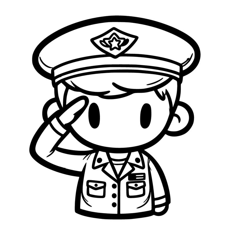 veteran saluting.