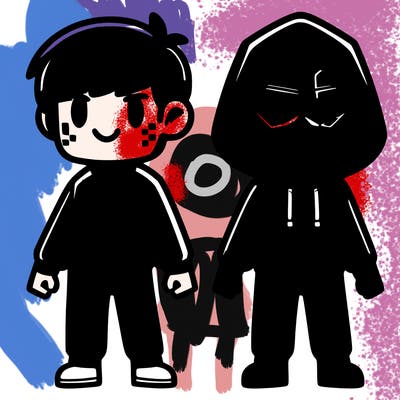 squid game player/guard