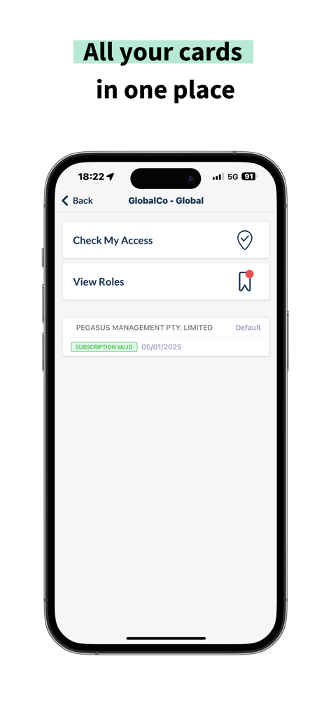 Avetta Workforceアプリに、デジタルアクセスカードと現場コンプライアンス状況を表示。