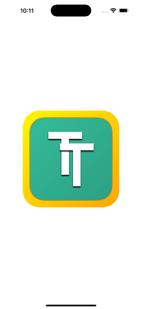 Twisted Text Word Game - Twisted Text Word Game logo with white interlocking T letters