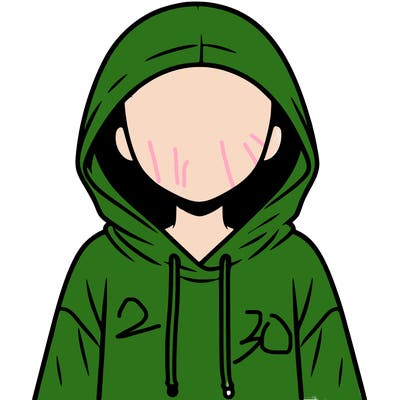 faceless girl in hoodie