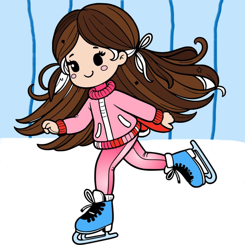 girl with skating