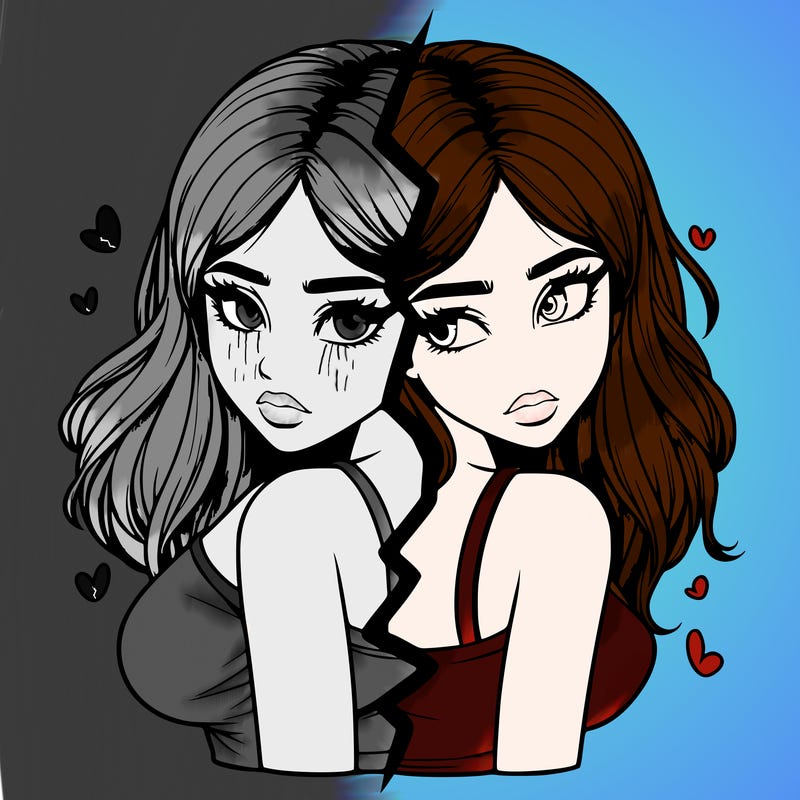 realistic girl split