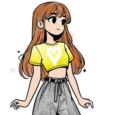 girl in a cute crop top