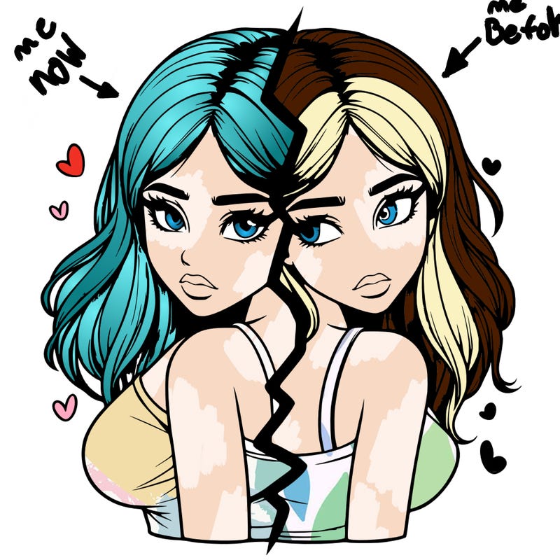 realistic girl split