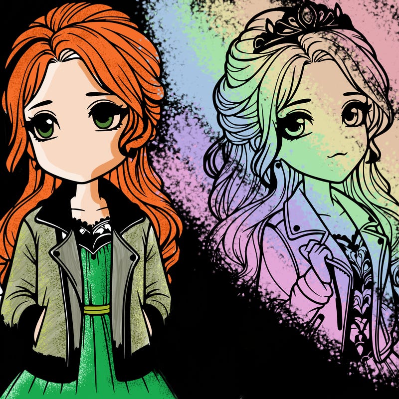 a princess with a jacket realistic