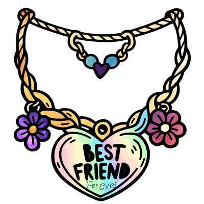 best friend necklace