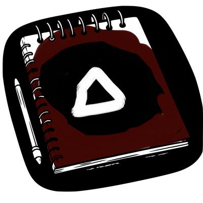 a blank sketch pad