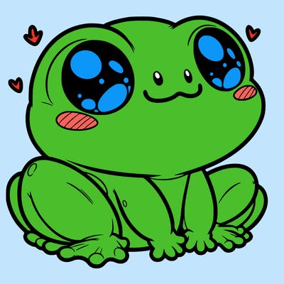 cute frog person realistic