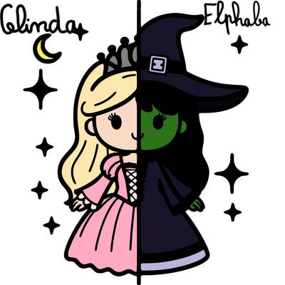 split princess and witch