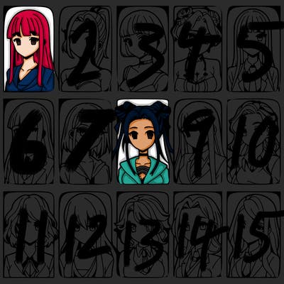 girls that look diffrent anime