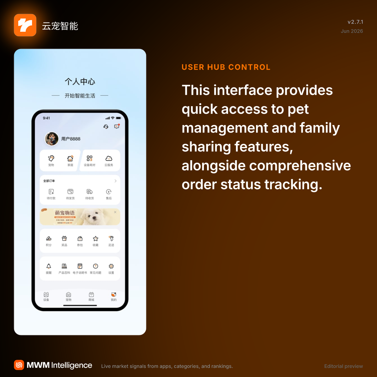 云宠智能 - Lifestyle App | MWM