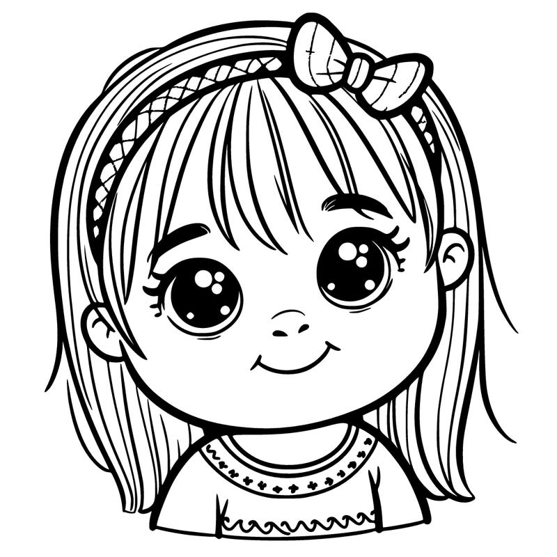 a sweet 6-8 year old girl with down syndrome