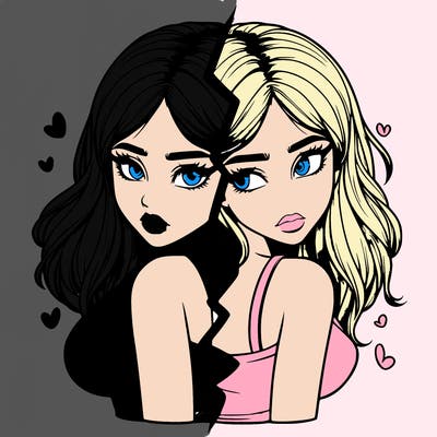 realistic girl split