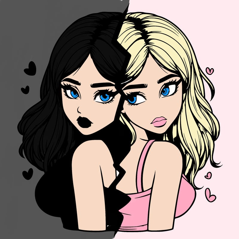 realistic girl split