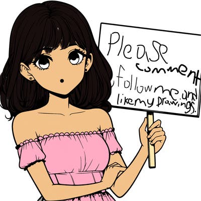 realistic pretty girl holding blank sign
