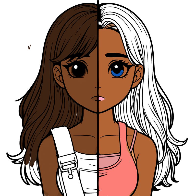 realistic girl split