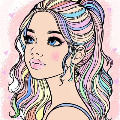 beautiful realistic girl