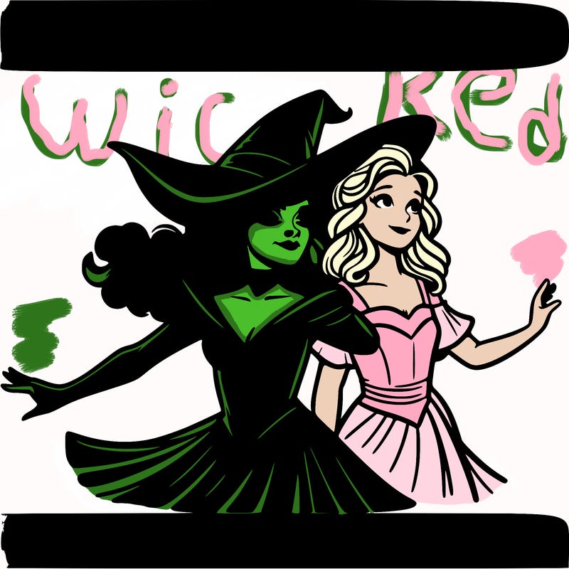 elifiba and glinda from wicked realistic