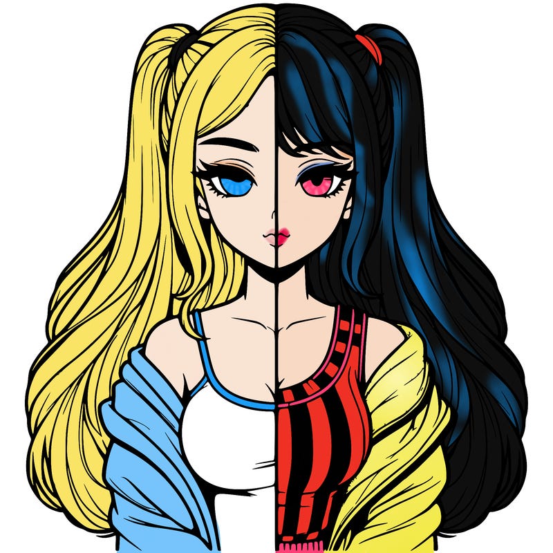 realistic girl split