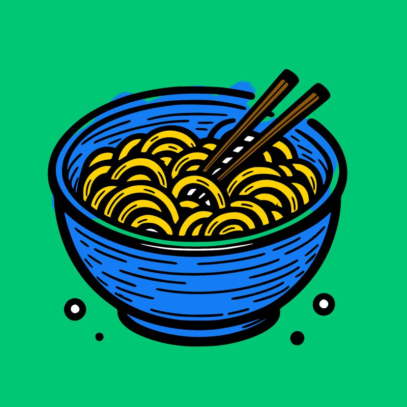a bowl of noodles