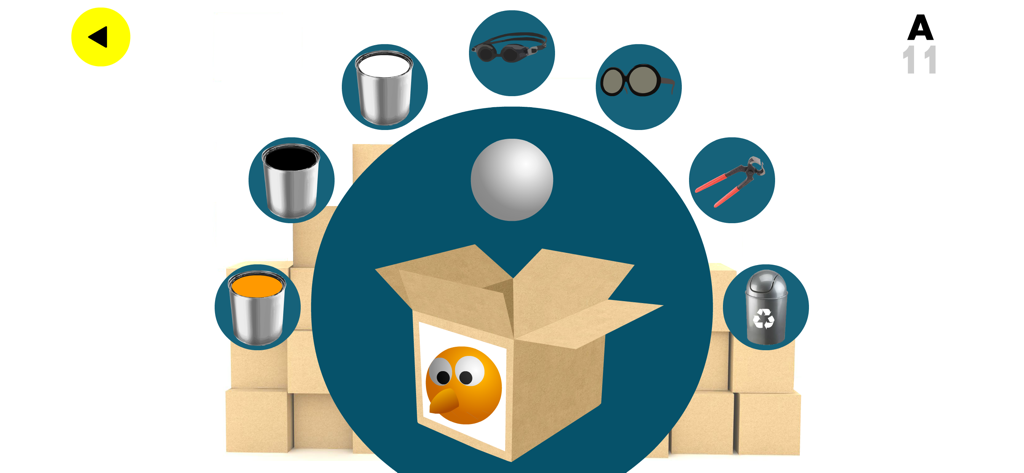 Factory Balls - Gameplay of Factory Balls showing tools to customize a plain ball into a target design