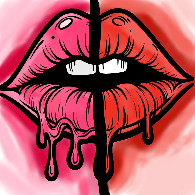 lips that look realistic and drip