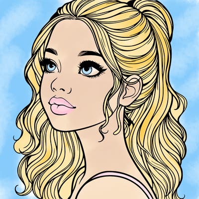 beautiful realistic girl