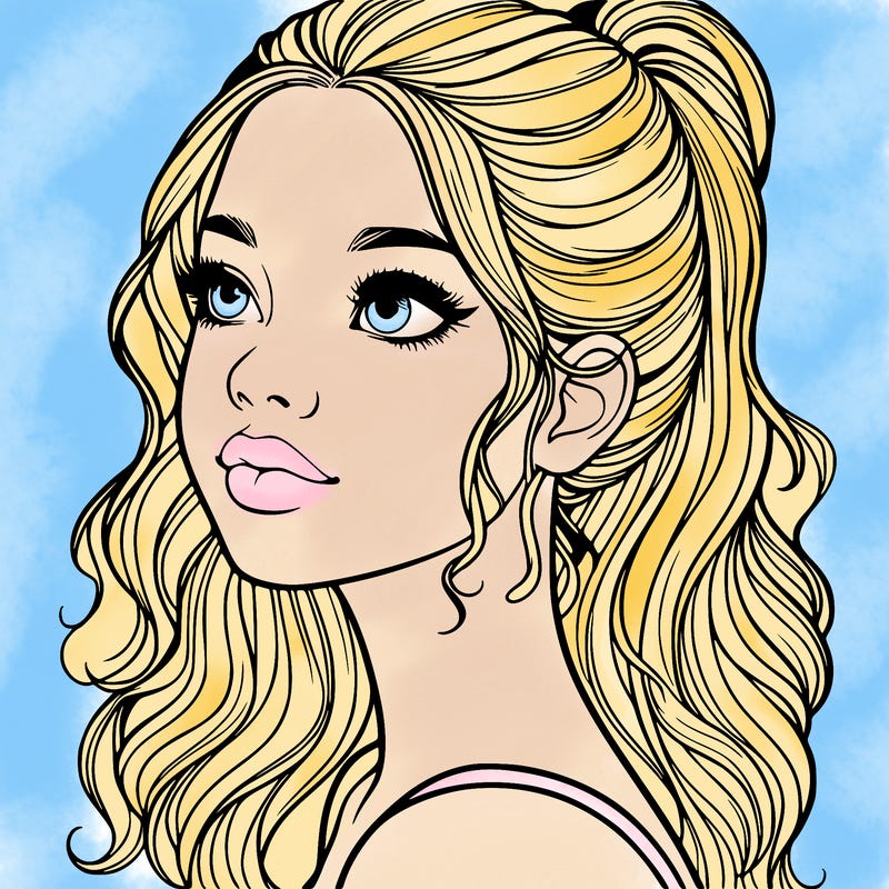 beautiful realistic girl