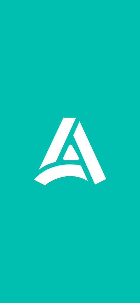 White Asaxiy Nasiya app logo on a turquoise background