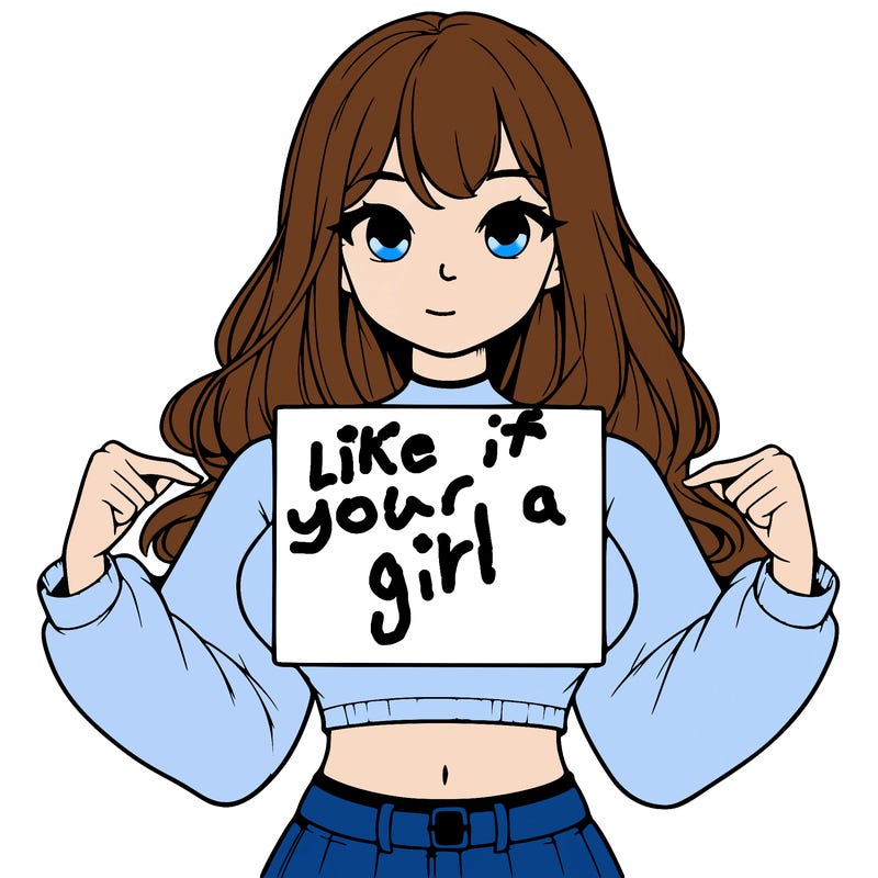 girl holding a blank sign in a long sleeve crop top
