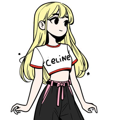 girl in a cute crop top