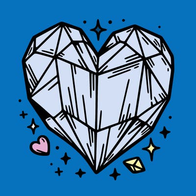 crystal heart