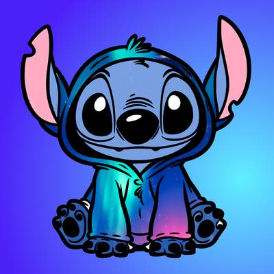 stitch in a dog costume