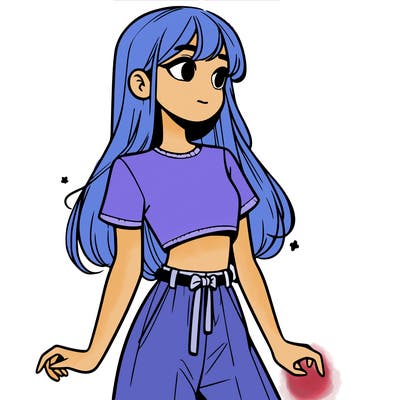 girl in a cute crop top