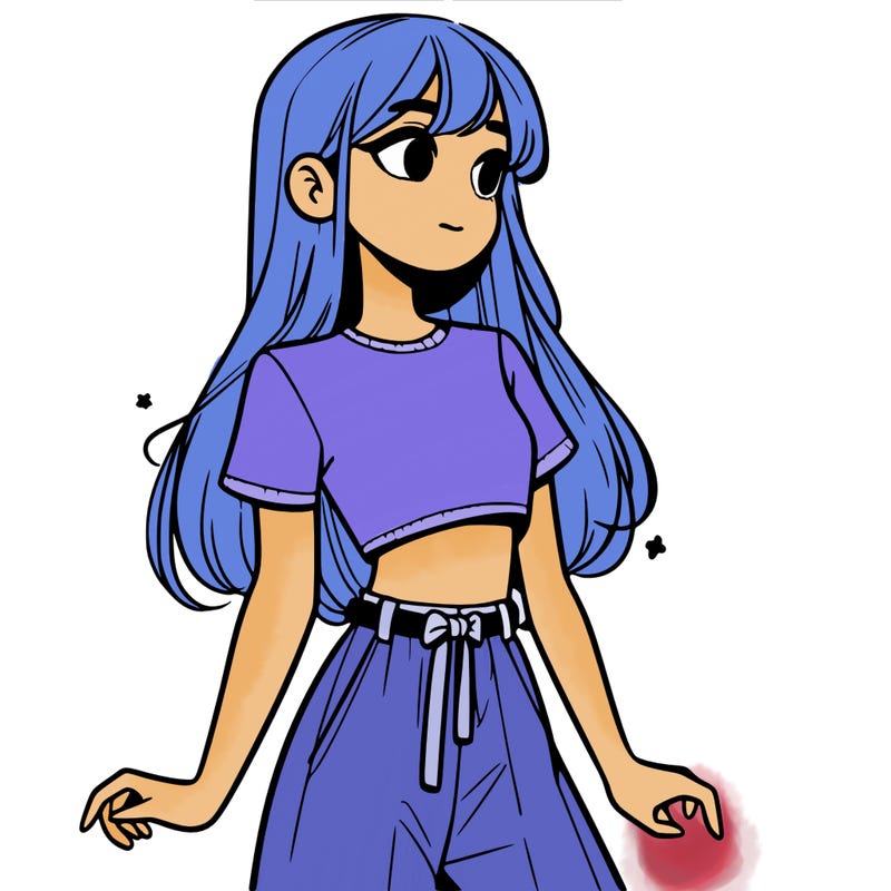 girl in a cute crop top