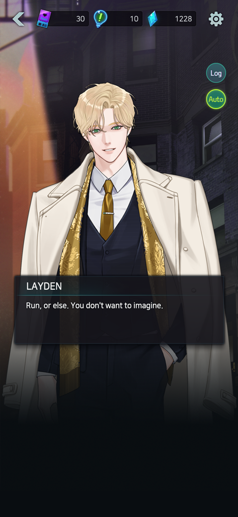 Killing Kiss : BL story game - Layden character dialogue in Killing Kiss BL story game