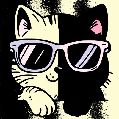 cat with sunglasses