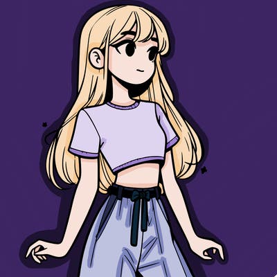 girl in a cute crop top