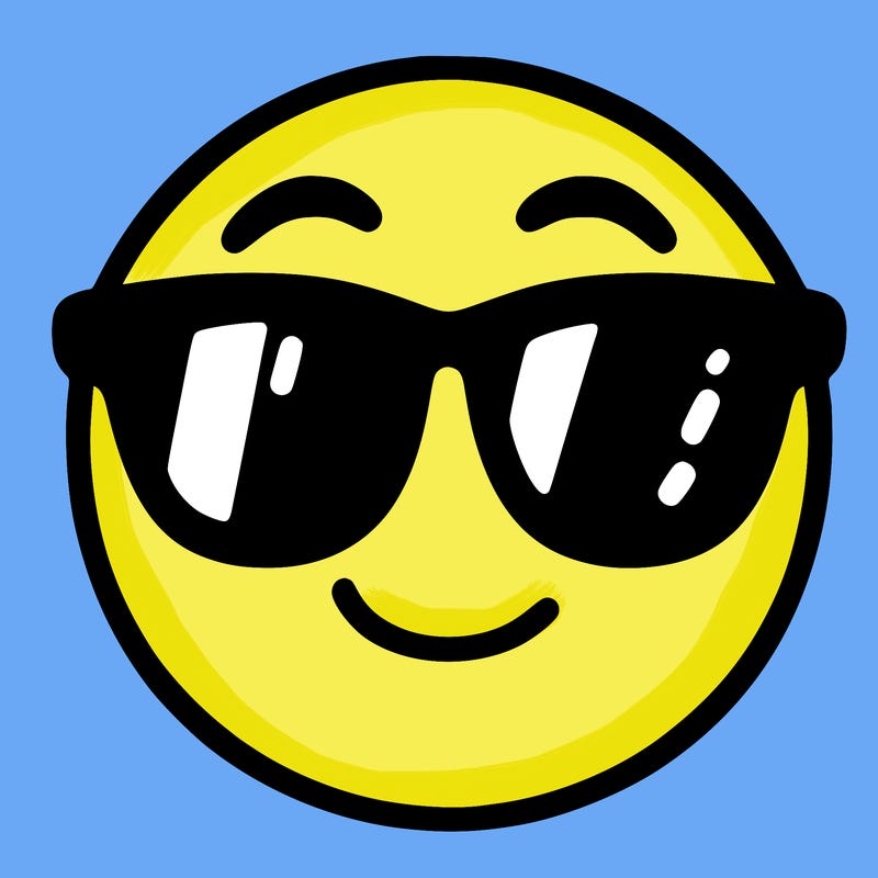 emoji with sunglasses
