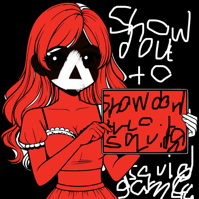 realistic pretty girl holding blank sign